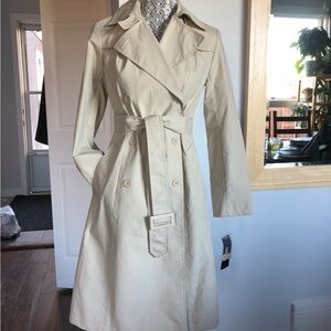 NWT DKNY Belted Trench Coat. XS